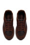 Women's Brown Lace-Up Thick Sole Sneaker Af168002Sk - 4