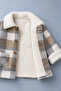 Plaid Plush Collared Jacket and Mountain Print Boys' 3-Piece Set - 2