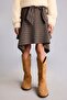 Checkered Elastic Waist Asymmetrical Mini Skirt for Girls I5550A826Wn - 4