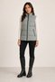 Women's Mint Green, Nova Fabric, Stand Collar, Water and Wind Resistant, Puffer Vest - 4