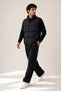 Men's Black, Nova Fabric, Stand Collar, Water and Wind Resistant, Puffer Vest - 2