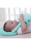 Hands-Free Nursing Cushion with Bottle Holder – Baby Nursing Pillow with Feeding Bottle Pocket – Soft & Supportive Breastfeeding & Bottle Feeding Pillow for Newborns, Infants & Moms, Green - 5