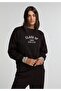 Regular Fit Round Neck Printed Women's Purple Sweatshirt