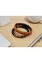 Morcetti Clay Brown Leather Men's Bracelet - Beaded Multi-Layer Design - 2