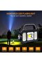 Emergency Solar-powered Flashlight, Portable Multi-functional USB Rechargeable LED Spotlight - 5