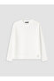 Özmarka New Season Ecru Crew Neck Men's Sweatshirt - 5