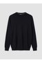 Ozmarka New Season Black Crew Neck Men's Knitwear Sweater - 5
