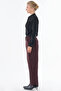 High Waist Suede Trousers Brown - 3