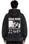 Billie Eilish Singer Printed Unisex Oversize Premium Washable Hoodie Sweatshirt - 3