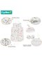 Newborn Sleepsack Swaddle Blanket Baby Swaddling Wrap Infant Babies Sleeping Bag with Hat and Anti-grasping Gloves for Boy Girl Soft Cotton Sleep Sack - 7