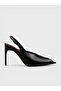 Women's summer 11cm stiletto heel sandals - 574 0121 - black patent crinkled
