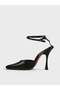 Women's summer 11cm thin open heeled shoes - 600 033 - black - 3