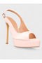 Women's Summer 11cm Thin Open Heeled Shoes - 233 2678 - Powder Patent Leather - 2