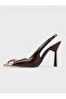 Women's Summer 11cm Thin Open Heeled Shoes - 230 3160 - Brown Patent Leather - 3