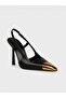 Women's summer 11cm thin open heeled shoes - 230 3161 - black - 2