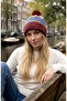 Norden ™   Pompom Ethnic Patterned Soft Textured Knitted Beanie 2748 - 3