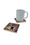 Osman Hamdi Bey - Coffee Stove Table Printed Natural Stone Coaster 10X10 1G-Ko1 - 2