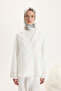 Patterned Twill Scarf Prime Ecru - 3