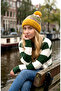 Norden ™   Pompom Ethnic Patterned Soft Textured Knitted Beanie 2748 - 2