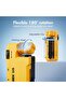G5 Rechargeable EDC Flashlight, 400 Lumens Dual Light Sources Mini RGB Flashlight, Magnetic Keychain Flashlight, Portable Pocket Light for Outdoor, Camping, Home & Emergency Use (Yellow) - 5
