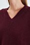 Basic V-Neck Oversize Knitwear Sweater - 8