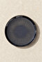 Porcelain Cake Plate 21 cm Black with Gold Detail Decorative Serving and Presentation Plate - 6