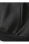 Oversize Black Hooded Supra Sweatshirt Unisex – 3 Thread Raster Sweatshirt - 6