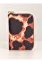 Mother-Daughter Red Heart Patterned Wallet with Zipper, Card Holder and Coin Compartment