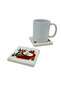 Şahmeran Printed Natural Stone Coaster 10X10 1g-ş2 - 2
