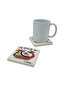 Mardin Şahmeran and Motifs Printed Natural Stone Coaster 10X10 1G-Ş2M - 2