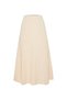 Knitted Detail a Form Beige Knitwear Skirt - 6