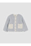 Crew Neck Girl's Coat