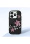 Tecno Spark 20/20C Compatible Leopard Pattern Stars Pattern Shock Absorbing Black Silicone Case with Camera Protection