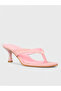 Women's Summer 8cm Thin Heeled Slippers - 230 3193 - Powder - 2