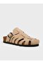 Women's Summer Flat Slippers - 575 409 - Beige Suede - 2