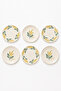 Mimoza Series 6 Piece 20 cm Cake and Serving Plate Set Handmade Ceramic Dessert Plate - 3