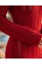 Women's Backless Summer Knitwear Mini Dress - 4