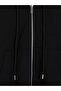 Ozmarka New Season Black Hooded Women's Zippered Sweatshirt - 7