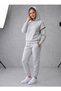 Women's Grimelange Hooded Oversize Tracksuit Set with Decorative Stitching Detail - 3