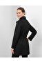 High Collar Belted Lined Trench Coat 6041 - 3