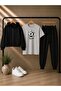 Armikids Unisex Kids 3-Piece Combination Set: Hooded Jacket, T-Shirt and Sweatpants