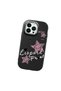 iPhone 14 Pro Compatible Leopard Pattern Stars Pattern Shock Absorbing Black Silicone Case with Camera Protection - 3