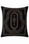 Black Jag Series Throw Pillow Cover Twill Fabric Hidden Zipper (43X43 cm)