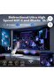 Smart Projector 8K Ultra HD, White, with Remote Control Rotatable Design, Home Theater Use, Includes Remote, Compact & Portable, Built-in Speaker - 6