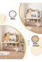 Computer Desk with Storage Shelf, Writing Study Table with Bookrack for Students or Home Office Desk - 5