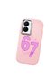 Vivo Y16/Y02S Compatible Number Six Seven Written Pattern Shock Absorbing Camera Protected Pink Silicone Case - 3