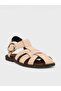 Women's Summer Flat Sandals - 600 23 - Beige Suede - 2