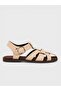 Women's Summer Flat Sandals - 600 23 - Beige Suede