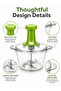 Manual Food Chopper | 2L Multipurpose Vegetable Chopper | Hand Press Food Processor | Stainless Steel Blade Chopper for Onion Garlic Herbs and Vegetables - 6