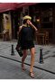 Special Design Back Detailed Mini Dress - 4